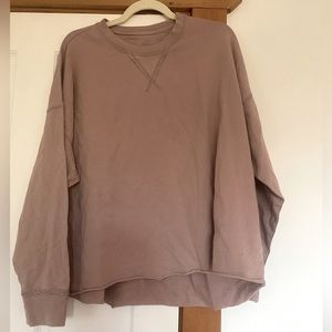 Aerie Lightweight Sweatshirt Mauve size Large